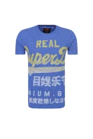 T-shirt Vintage Real | Slim Fit Superdry plava